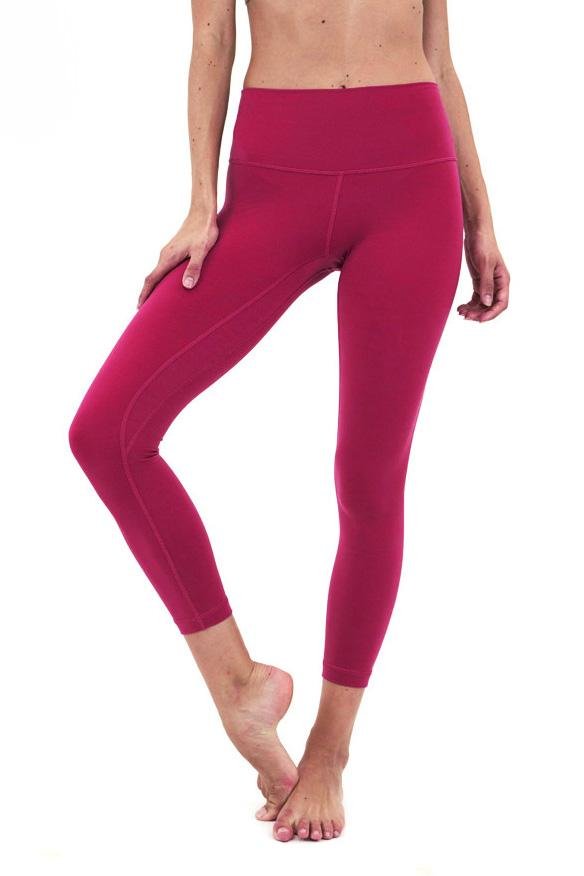 rose red yoga pants outfits